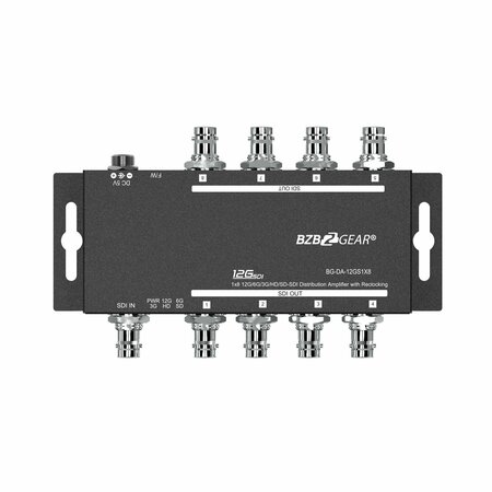 BZBGEAR 4K UHD 12G-SDI 1x8 Splitter/Distribution Amplifier BG-DA-12GS1X8